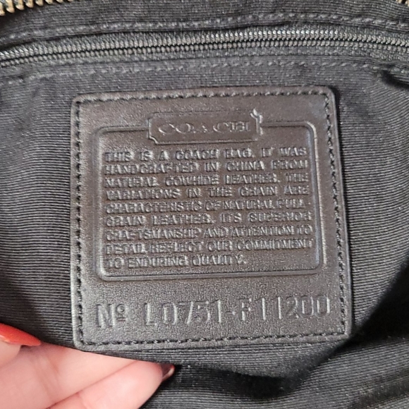 Coach Leather Hampton Satchel  with Purse Tie - Picture 7 of 8